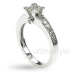 1.80CT Princess and Round Cut Diamond Engagement Ring , picture number 2