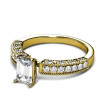 1.15CT Princess and Round Cut Diamonds Engagement Ring , picture number 1