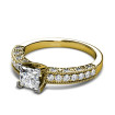 1.60CT Princess and Round Cut Diamonds Engagement Ring , picture number 1