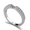 0.50CT Round Cut Diamond Wedding Band , picture number 2