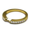0.50CT Round Cut Diamond Wedding Band , picture number 1