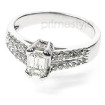 1.35CT Emerald and Round Cut Diamonds Engagement Ring , picture number 0