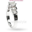 1.30CT Emerald Cut Diamonds Engagement Ring , picture number 1