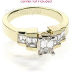 1.30CT Emerald Cut Diamonds Engagement Ring , picture number 1