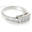 1.40CT Emerald and Princess Cut Diamond Wedding Band , picture number 2
