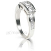 1.40CT Emerald and Princess Cut Diamond Wedding Band , picture number 1