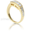 1.40CT Emerald and Princess Cut Diamond Wedding Band , picture number 1