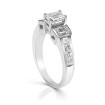 1.65CT Emerald and Princess Cut Diamonds Engagement Ring , picture number 1
