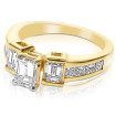 1.30CT Emerald and Princess Cut Diamonds Engagement Ring , picture number 0