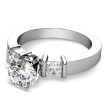 1.30CT Round and Princess Cut Diamonds Engagement Ring , picture number 1