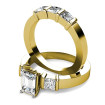 Diamond Bridal Set with 2.35CT Total Weight Emerald and Princess Cut Diamonds , picture number 1