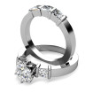 Diamond Bridal Set with 2.35CT Total Weight Round and Princess Cut Diamonds , picture number 1