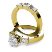 Diamond Bridal Set with 2.35CT Total Weight Round and Princess Cut Diamonds , picture number 1