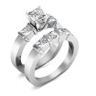 Diamond Bridal Set with 2.35CT Total Weight Princess Cut Diamonds , picture number 0