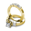 Diamond Bridal Set with 2.35CT Total Weight Princess Cut Diamonds , picture number 1