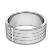 0.15CT Round Cut Diamonds Men's Wedding Band , picture number 2