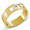 0.35CT Round Cut Diamond Men's Wedding Band , picture number 1