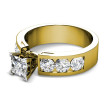 2.05CT Princess and Round Cut Diamonds Engagement Ring , picture number 1