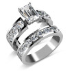 Bridal Set - 3.30CT round Cut Engagement Ring and Wedding Band , picture number 2