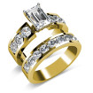 Bridal Set - 2.85CT round Cut Engagement Ring and Wedding Band , picture number 2