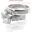 Bridal Set - 2.85CT round Cut Engagement Ring and Wedding Band , picture number 2