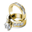Bridal Set - 2.85CT round Cut Engagement Ring and Wedding Band , picture number 1