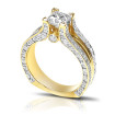 2.15CT Princess and Round Cut Diamonds Engagement Ring , picture number 1
