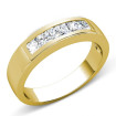 1.00CT Princess Cut Diamond Men's Wedding Band , picture number 1