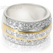 2.15CT Princess and Round Cut Diamond Wedding Band , picture number 0