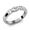 0.85CT Round Cut Diamonds Three Stone Ring , picture number 1