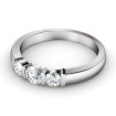 0.85CT Round Cut Diamonds Three Stone Ring , picture number 2
