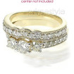1.45CT Round Cut Diamond Bridal Set , picture number 2