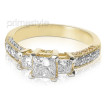 1.85CT Princess and Round Cut Diamonds Three Stone Ring , picture number 0