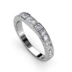 Diamond Wedding Band with Princess Cut Diamonds - 0.80CT , picture number 1