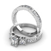 Emerald, Princess and Round Cut Diamond Bridal Set with 1.85CT Total Weight , picture number 2