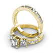 Emerald, Princess and Round Cut Diamond Bridal Set with 1.85CT Total Weight , picture number 0