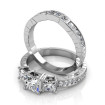 Princess and Round Cut Diamond Bridal Set with 1.50CT Total Weight , picture number 0
