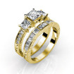 Princess and Round Cut Diamond Bridal Set with 1.95CT Total Weight , picture number 1