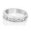0.90CT Princess Cut Diamond Wedding Band , picture number 2