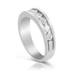 0.90CT Princess Cut Diamond Wedding Band , picture number 1