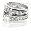 Princess Cut Diamond Bridal Set with 2.50CT Total Weight , picture number 0