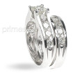 Princess Cut Diamond Bridal Set with 2.50CT Total Weight , picture number 1