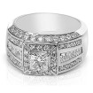 3.35CT Princess and Round Cut Diamonds Engagement Ring , picture number 2