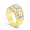 3.35CT Princess and Round Cut Diamonds Engagement Ring , picture number 1