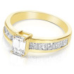 2.30CT Emerald and Princess Cut Diamonds Engagement Ring , picture number 1