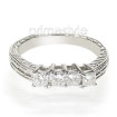 0.80CT Diamond Wedding Band - Princess Cut Diamonds , picture number 2