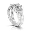 Princess Cut Diamond Bridal Set - 2.10CT Total Weight , picture number 1