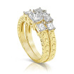 Princess Cut Diamond Bridal Set - 2.10CT Total Weight , picture number 1