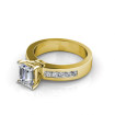 1.90CT Emerald and Princess Cut Diamonds Engagement Ring , picture number 2