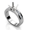 0.90CT Princess Cut Diamonds Engagement Ring , picture number 1